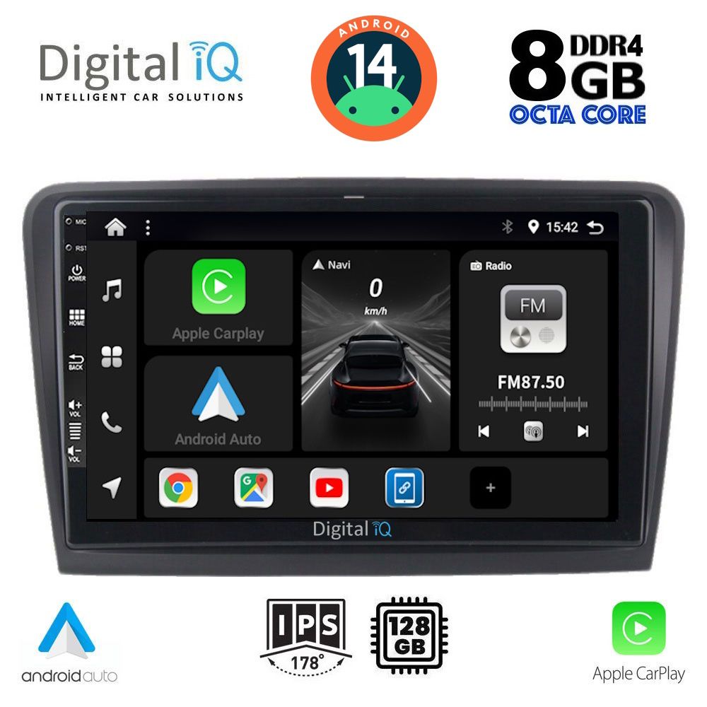 DIGITAL IQ BXF 7604_CPA (10inc) MULTIMEDIA TABLET for SKODA SUPERB mod. 2008-2015