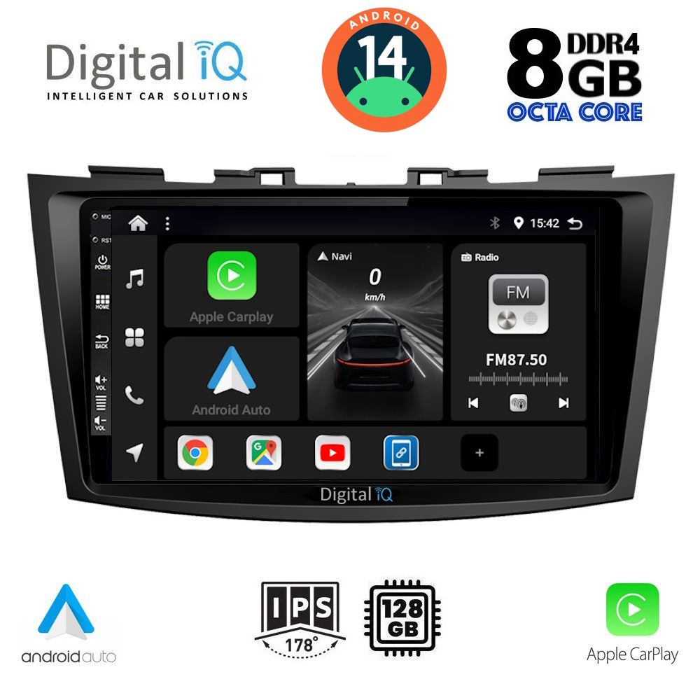 DIGITAL IQ BXF 7685_CPA (9inc) MULTIMEDIA TABLET for SUZUKI SWIFT mod. 2011-2016