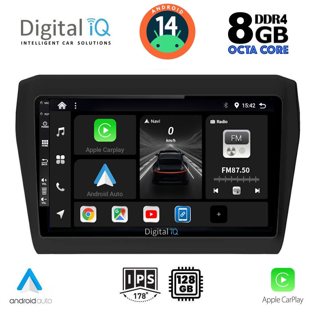 DIGITAL IQ BXF 7686_CPA (9inc) MULTIMEDIA TABLET for SUZUKI SWIFT mod. 2017>