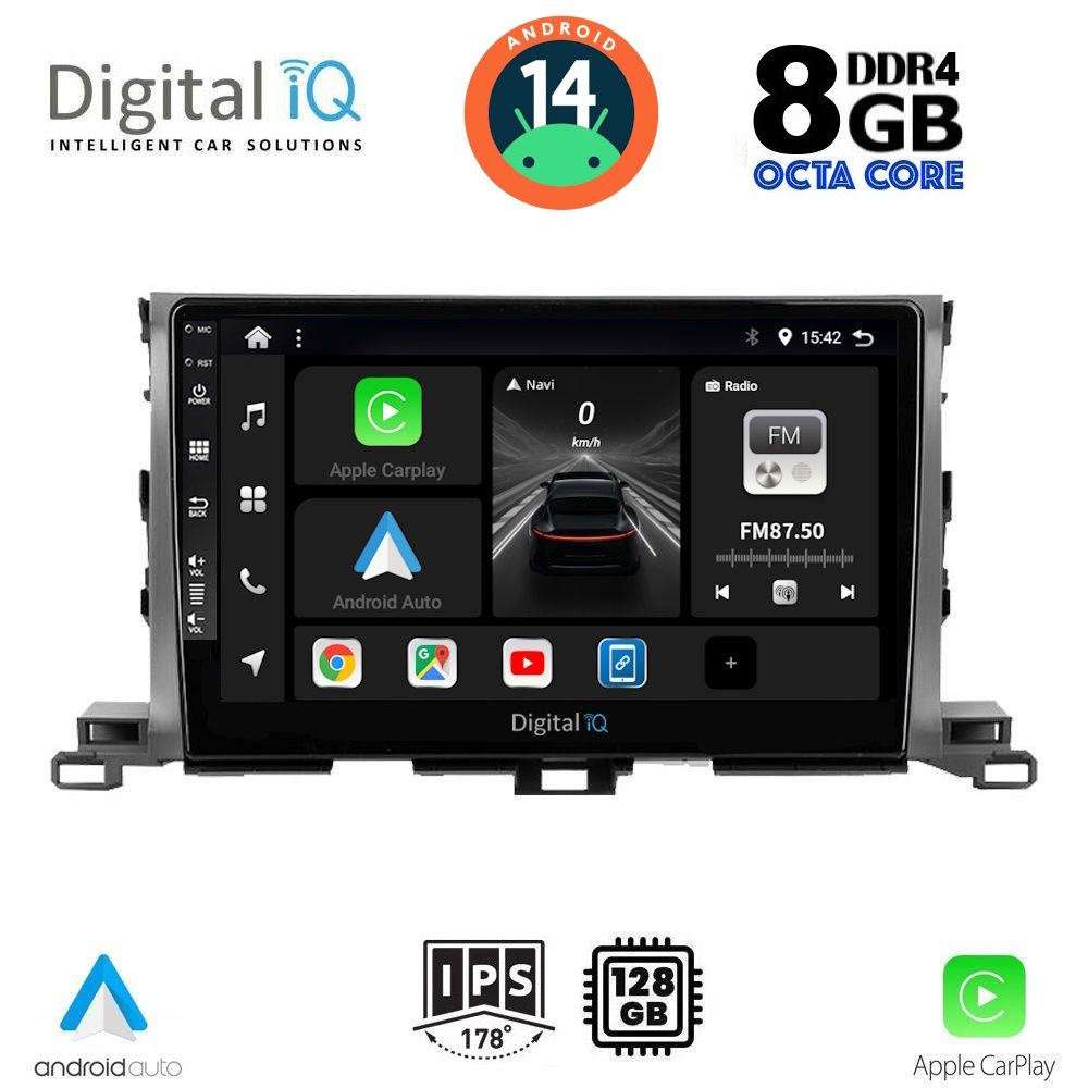 DIGITAL IQ BXF 7700_CPA (10inc) MULTIMEDIA TABLET for TOYOTA HIGHLANDER mod. 2014-2019