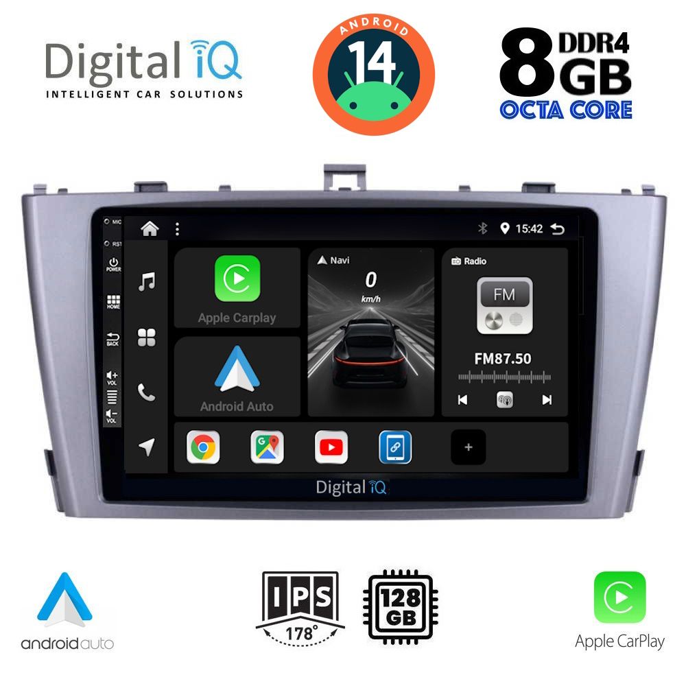 DIGITAL IQ BXF 7705_CPA (9inc) MULTIMEDIA TABLET for TOYOTA AVENSIS (T27) mod. 2009-2015