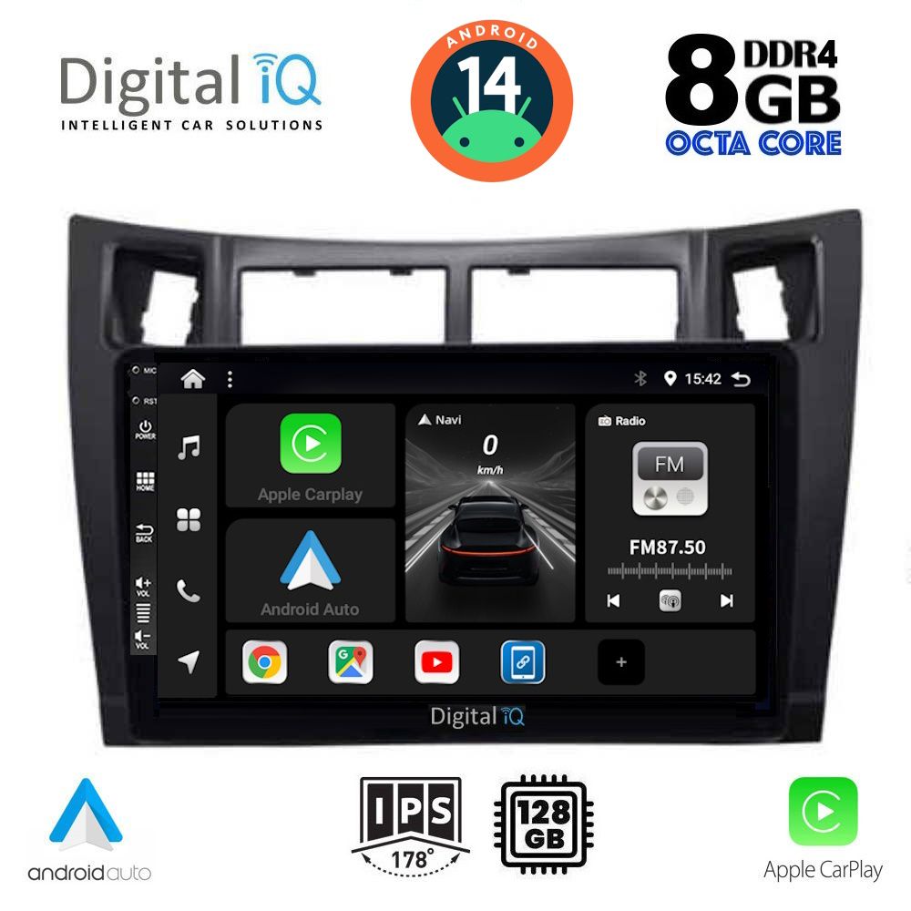 DIGITAL IQ BXF 7736_CPA (9inc) MULTIMEDIA TABLET for TOYOTA YARIS mod. 2006-2011