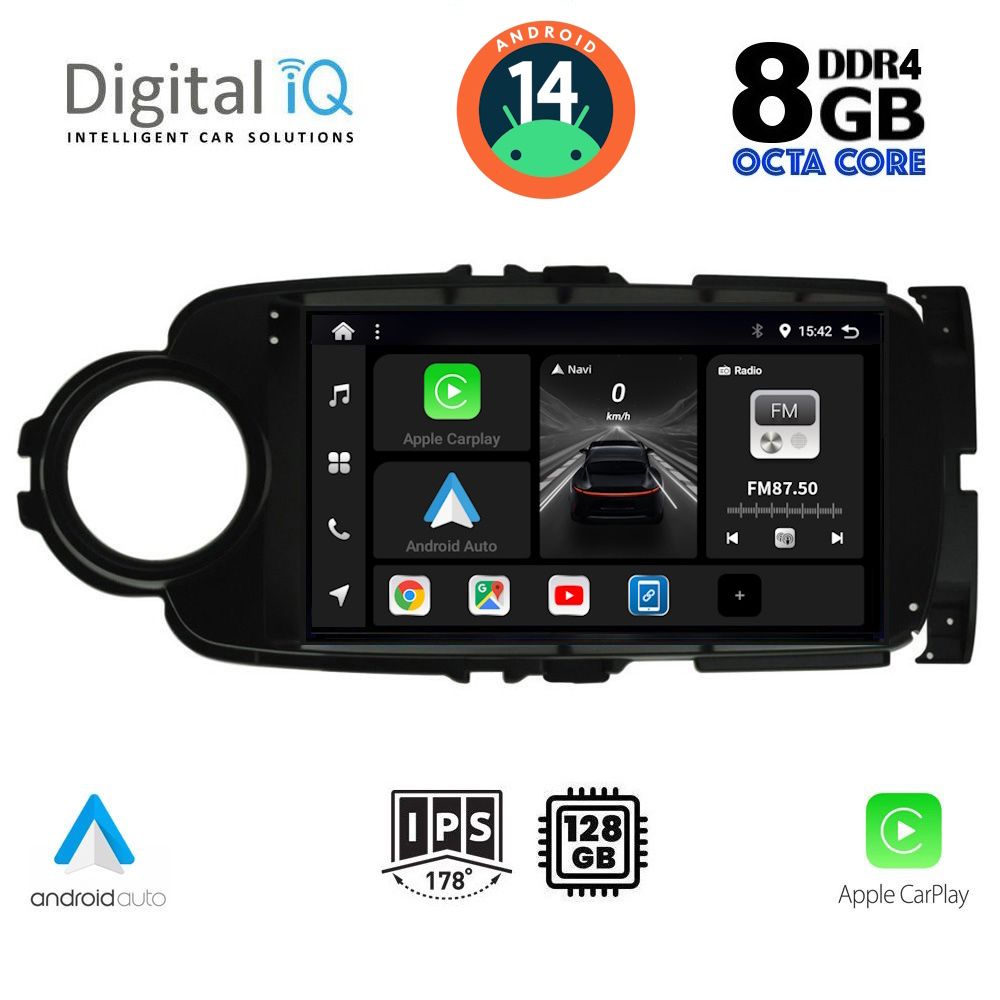 DIGITAL IQ BXF 7737_CPA (9inc) MULTIMEDIA TABLET for TOYOTA YARIS mod. 2011-2015