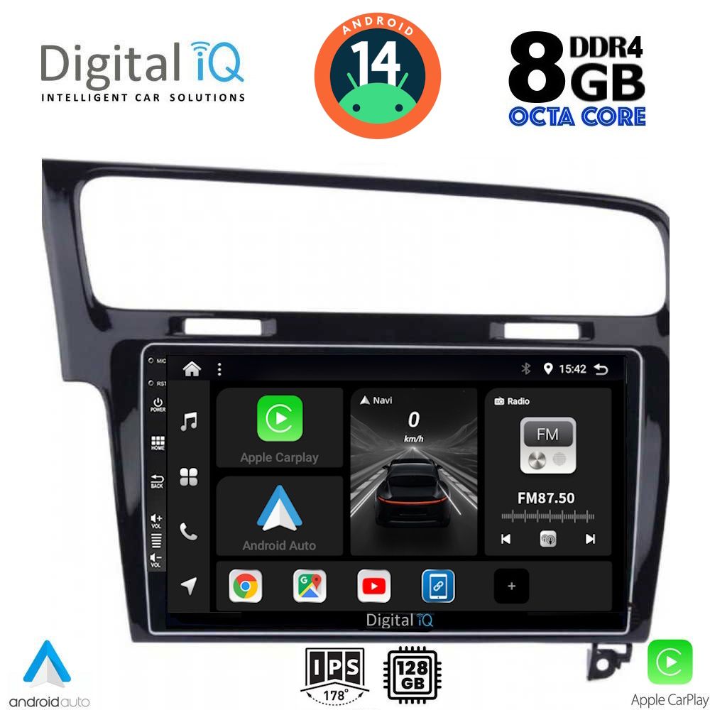 DIGITAL IQ BXF 7747_CPA (10inc) MULTIMEDIA TABLET for VW GOLF 7 mod. 2013-2020