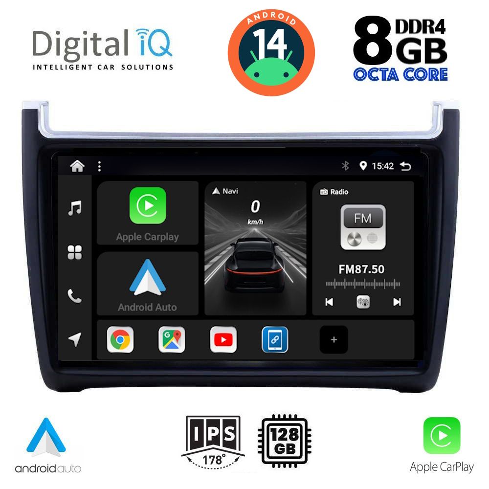 DIGITAL IQ BXF 7757_CPA (9inc) MULTIMEDIA TABLET for VW POLO mod. 2014-2017