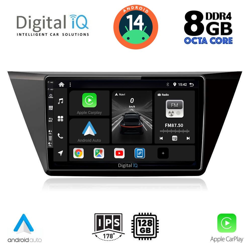 DIGITAL IQ BXF 7769_CPA (10inc) MULTIMEDIA TABLET for VW TOURAN mod. 2016&gt;