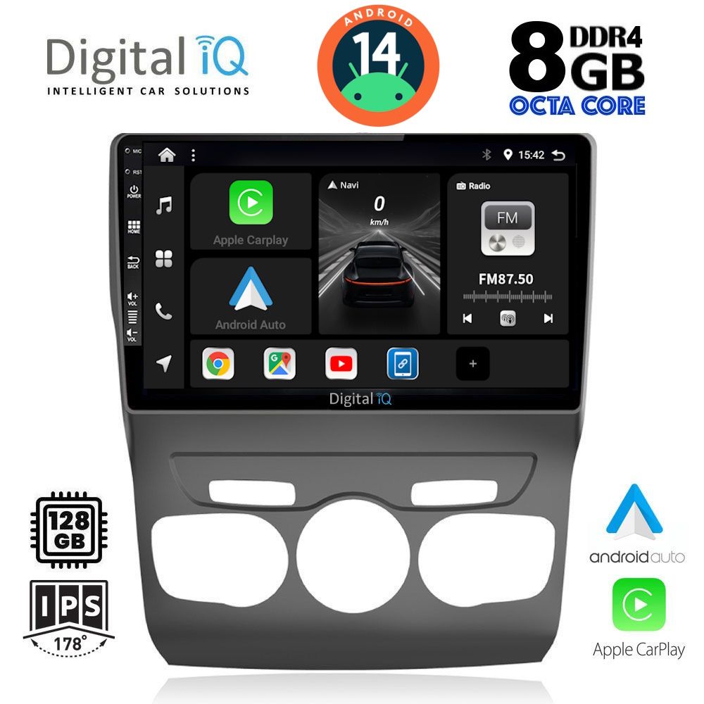 DIGITAL IQ BXF 7085_CPA (10inc) MULTIMEDIA TABLET for CITROEN C4 -DS4 mod. 2011-2018