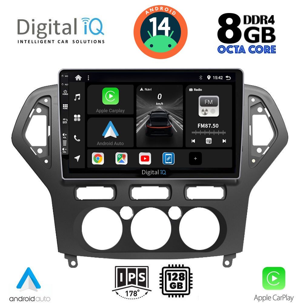 DIGITAL IQ BXF 7162_CPA A/C (10inc) MULTIMEDIA TABLET for FORD MONDEO mod. 2007-2011