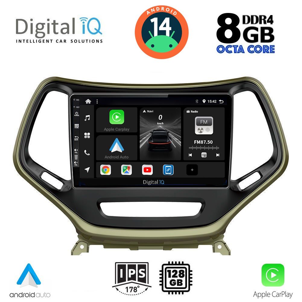 DIGITAL IQ BXF 7273_CPA (10inc) MULTIMEDIA TABLET for JEEP CHEROKEE mod. 2014&gt;