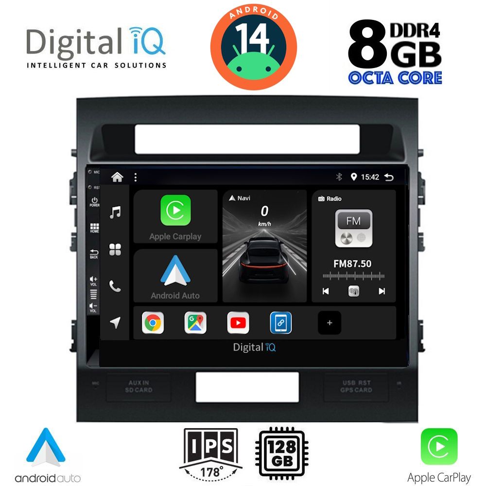 DIGITAL IQ BXF 7724_CPA (10inc) MULTIMEDIA TABLET for TOYOTA LANDCRUISER mod. 2008-2015