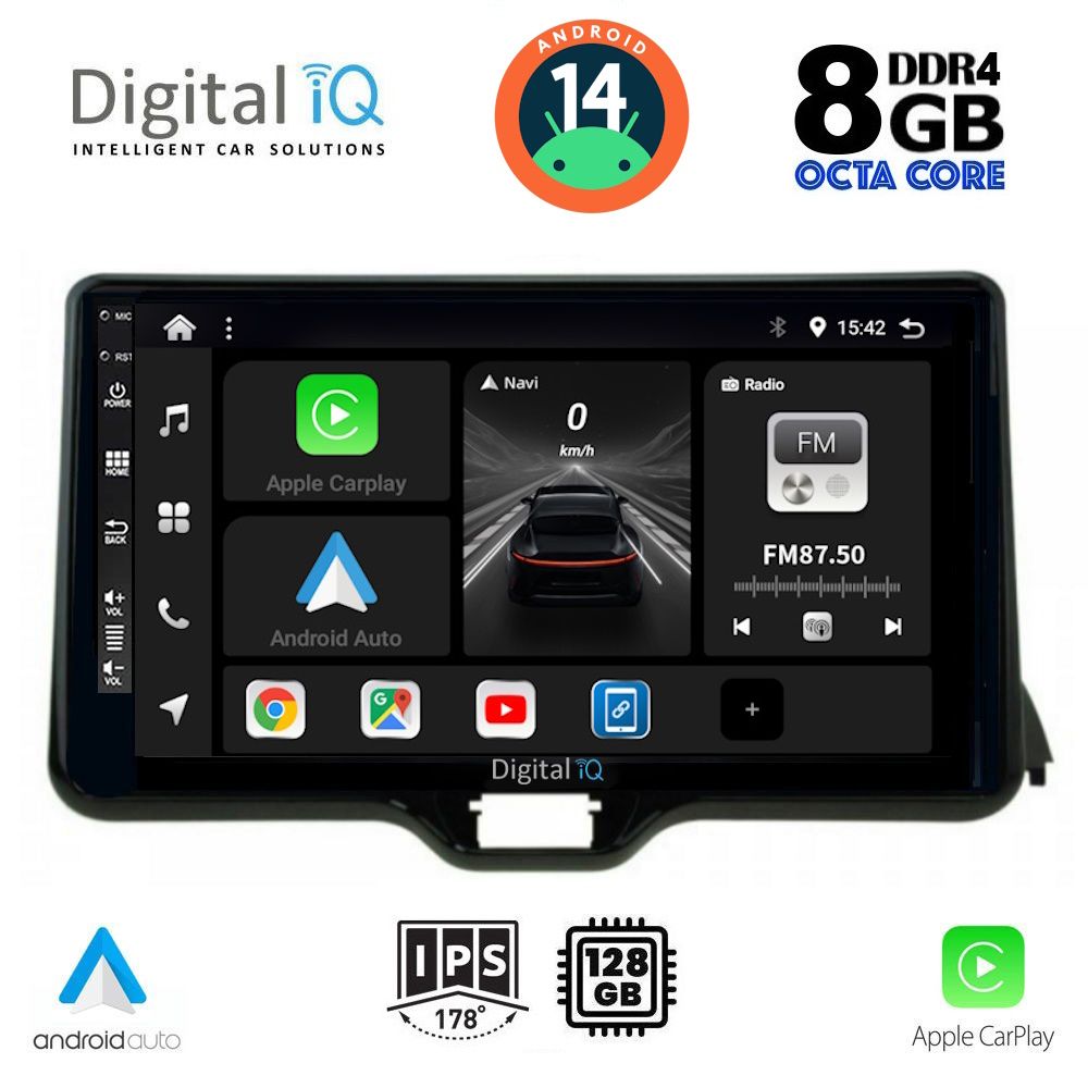 DIGITAL IQ BXF 7738_CPA (10inc) MULTIMEDIA TABLET for TOYOTA YARIS mod. 2020&gt;