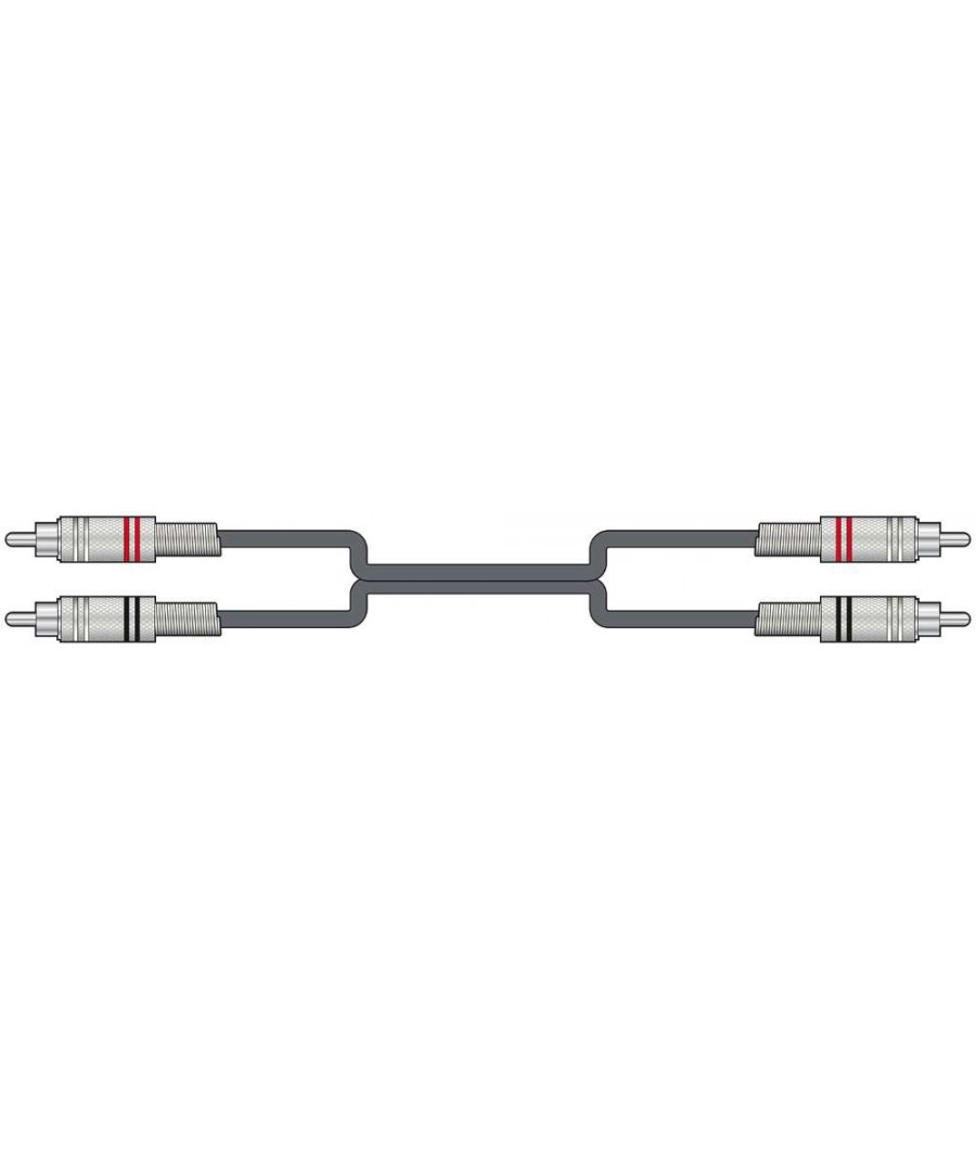 2R-2R050 Καλώδιο Ήχου 2 x RCA - 2 x RCA 0.5m (Τεμάχιο) 19946