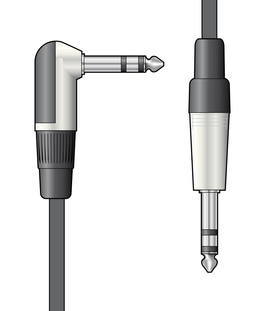 Citronic S6J-90J300 Καλώδιο ήχου 6,3mm TRS Right Angle Jack - 6,3mm TRS Jack 3m (Τεμάχιο) 19981