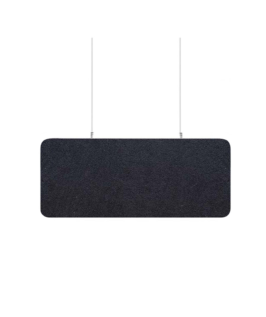 Audiodesigner ECOBAFFLE Rectangle Ηχοαπορροφητικά Πάνελ Οροφής 60x120cm Μαύρο (Σετ 4 Τεμαχίων) 25514