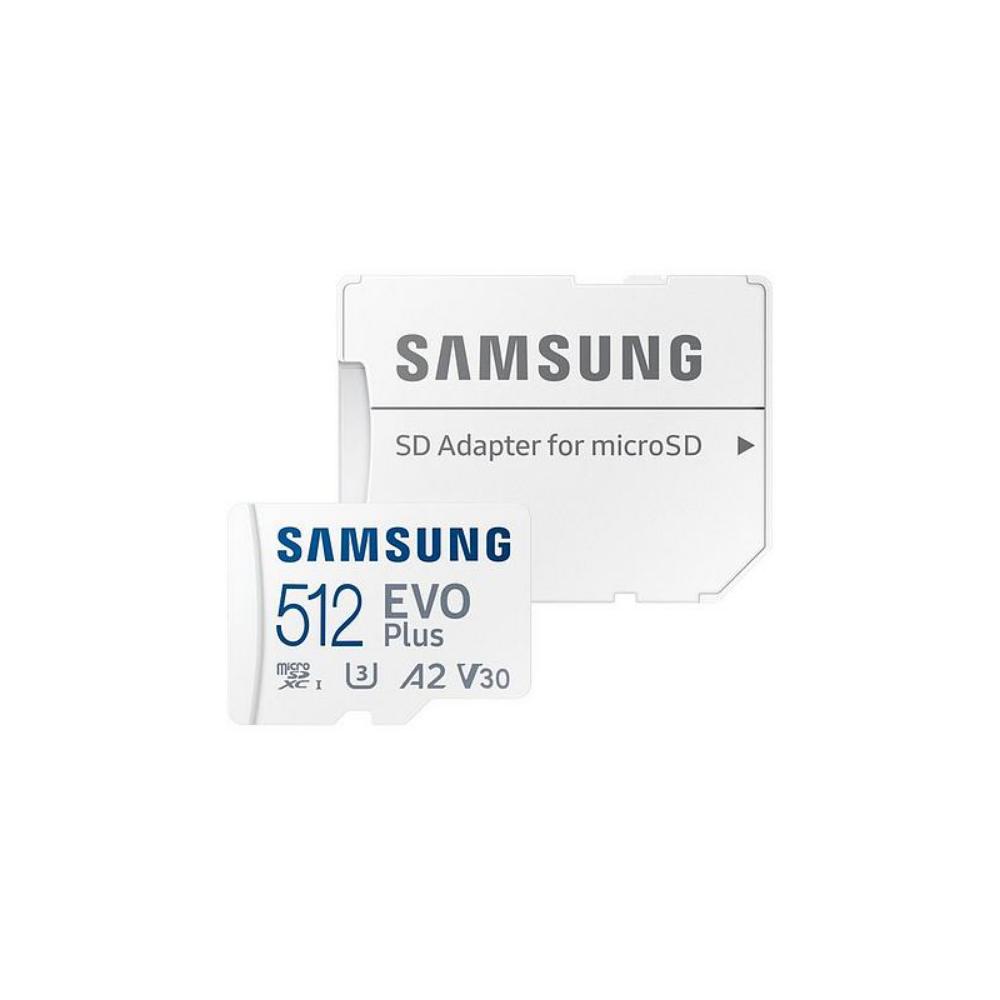 Samsung Evo Plus microSDXC 512GB Class 10 U3 V30 UHS-I with Adapter (MB-MC512SA/EU) (SAMMB-MC512SA-EU)