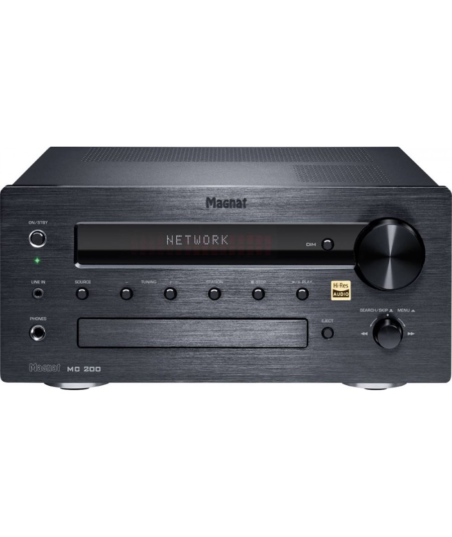 Magnat MC 200 Cd Player, Streamer με Bluetooth, Fm, DAB+ Μαύρο 13783