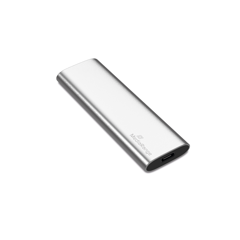 MediaRange Εξωτερικός Σκληρός Δίσκος SSD USB Type-C 120GB (Silver) (MR1100)