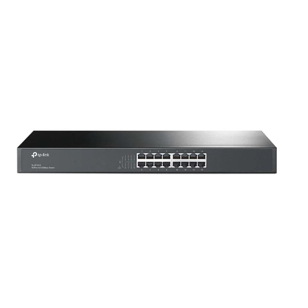 TP-LINK 16Port 10/100M RJ45 Ports, 1U 19-inch Rack-mountable Steel Case(TL-SF1016) (TPTL-SF1016)