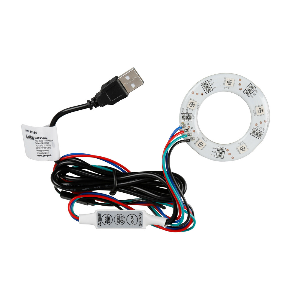 L3518.6 ΒΑΣΗ ΦΩΤΙΖΟΜΕΝΗ ΑΡΩΜΑΤΙΚΟΥ KING RGB LED ΜΕ ΚΑΛΩΔΙΟ ΦΟΡΤΙΣΗΣ USB 5V/140cm (ΜΟΝΟ ΓΙΑ L3523.8 ΓΙΑΣΕΜΙ) LAMPA - 1 ΤΕΜ.