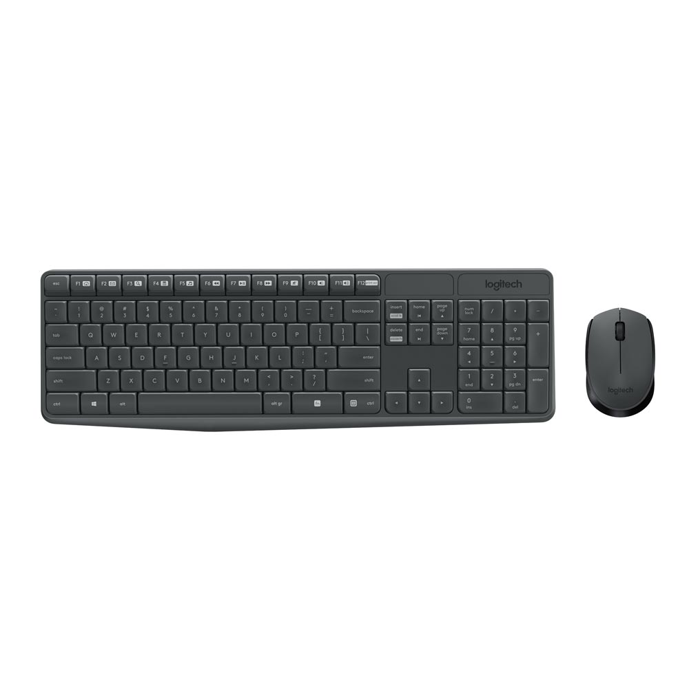 Logitech MK235 Desktop Combo GR (Black, Wireless) (LOGMK235GR)