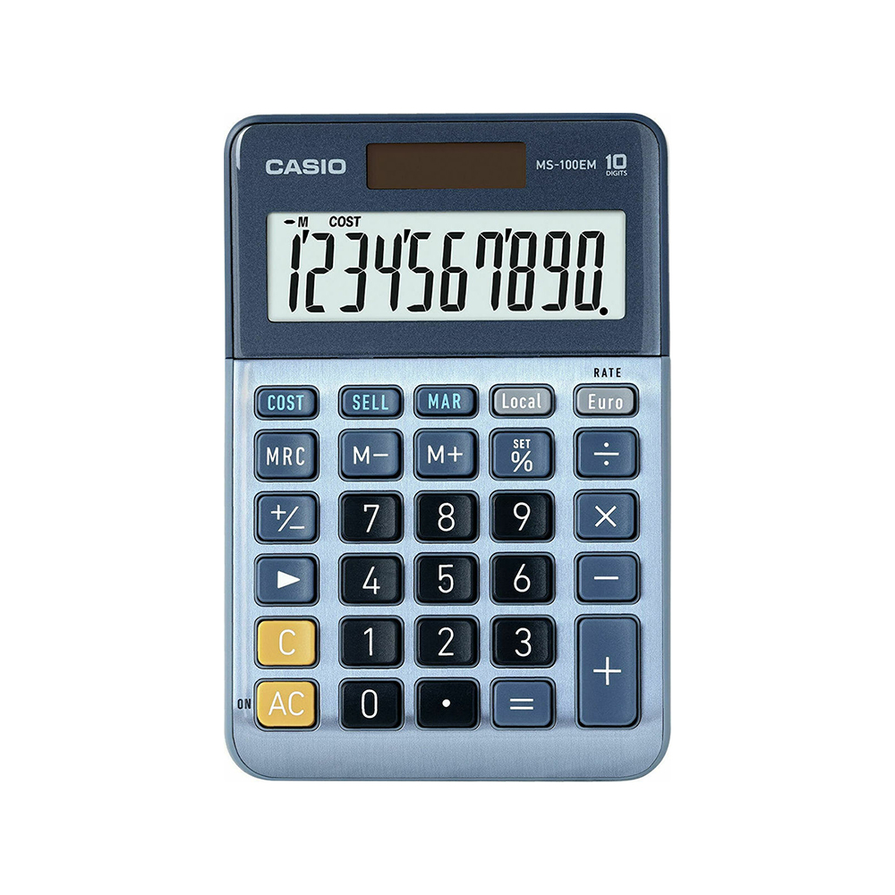 CASIO MS-100EM 10-DIGIT CALCULATOR (MS-100EM) (CASMS100EM)