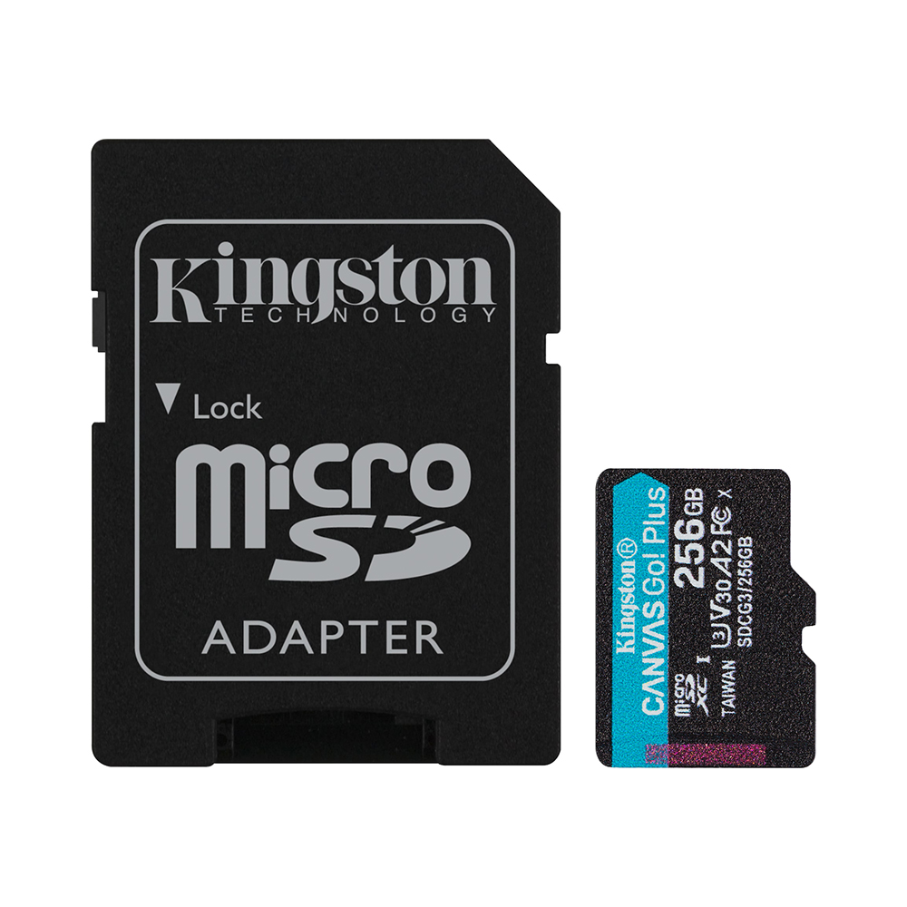 Kingston microSD Memory Card 256GB Canvas Go! Plus (SDCG3/256GB) (KINSDCG3/256GB)