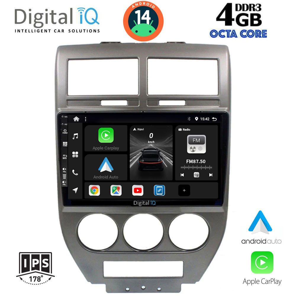 DIGITAL IQ BXF 6276_CPAA (10inc) MULTIMEDIA TABLET for JEEP COMPASS - PATRIOT mod. 2007-2016