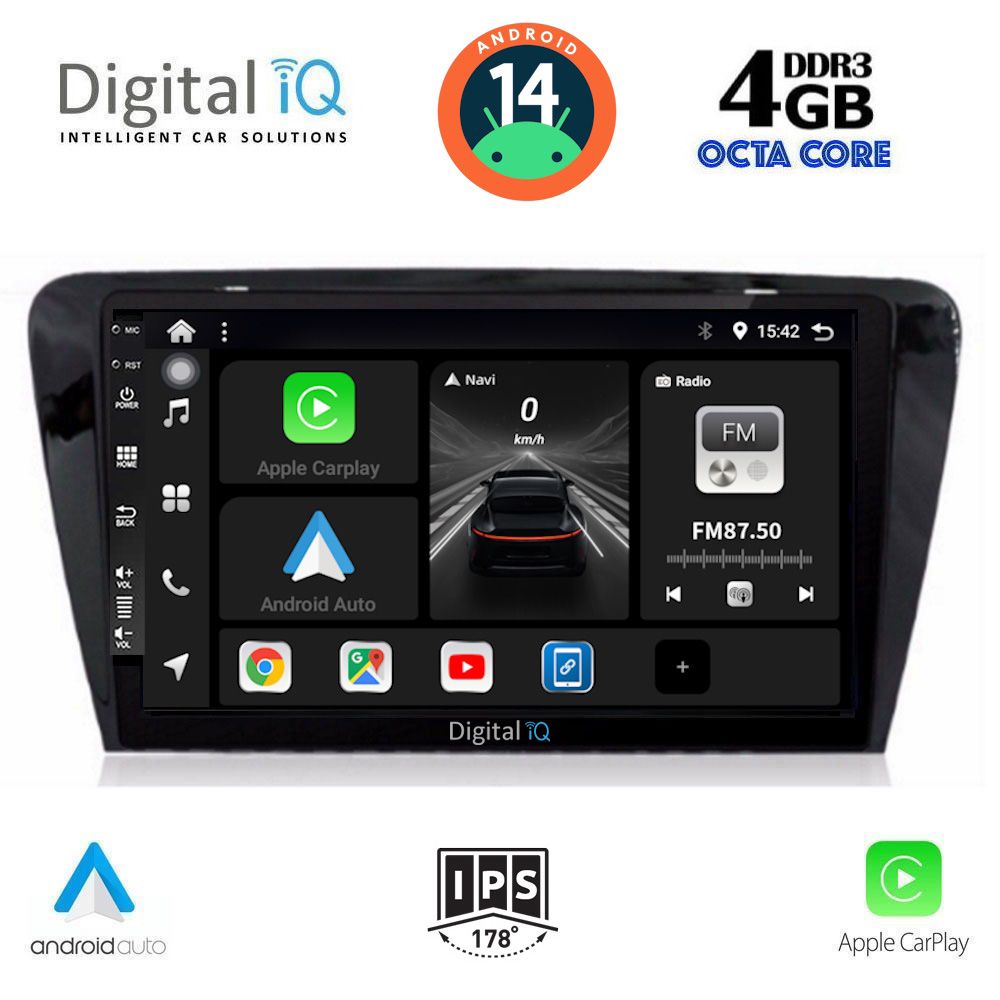 DIGITAL IQ BXF 6597_CPAA (10inc) MULTIMEDIA TABLET for SKODA OCTAVIA 7 mod. 2013-2021