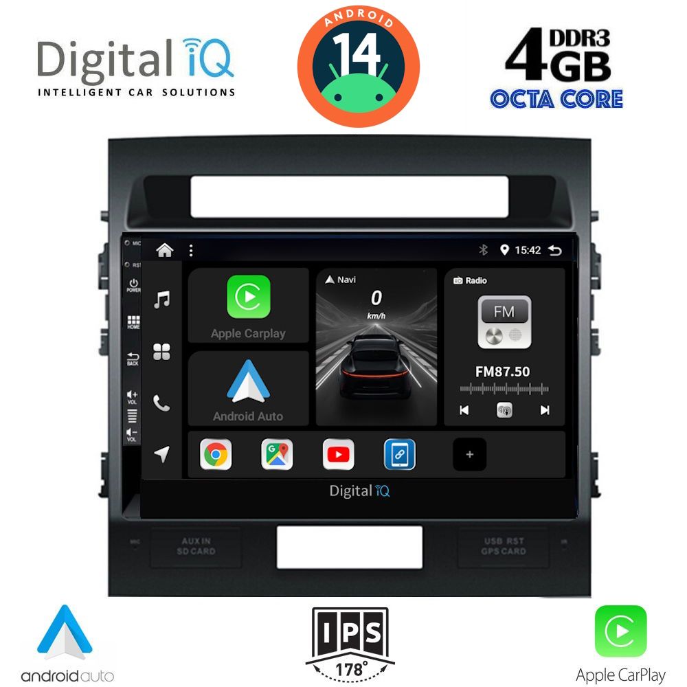 DIGITAL IQ BXF 6724_CPAA (10inc) MULTIMEDIA TABLET for TOYOTA LANDCRUISER mod. 2008-2015