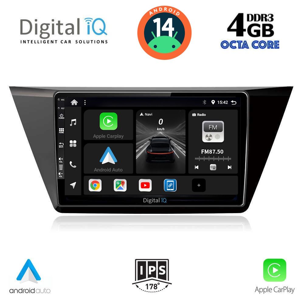 DIGITAL IQ BXF 6769_CPAA (10inc) MULTIMEDIA TABLET for VW TOURAN mod. 2016>