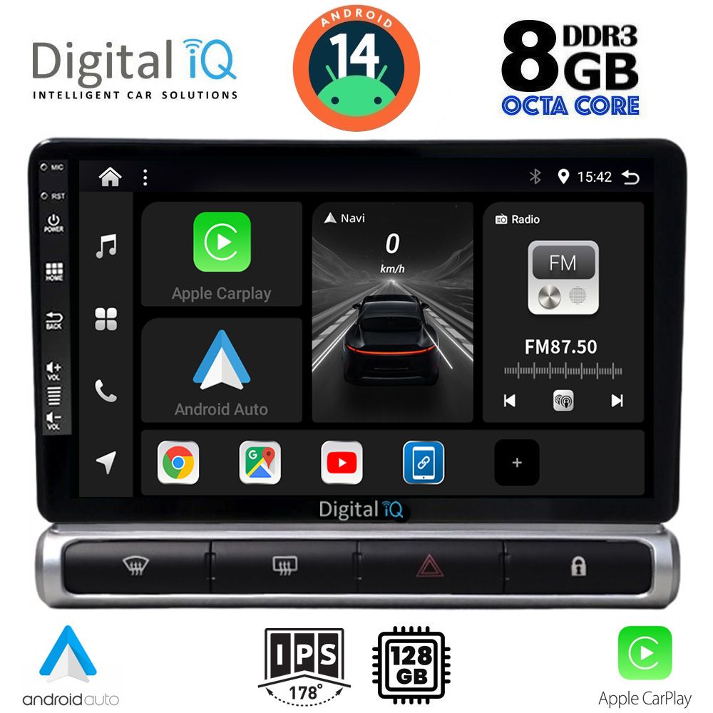 DIGITAL IQ BXF 7093H_CPAA (9inc) MULTIMEDIA TABLET for CITROEN C3 - DS3 mod. 2016> High Version