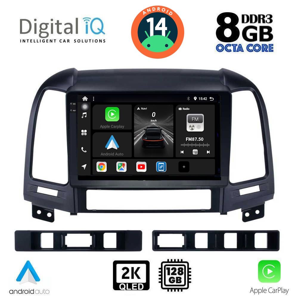 DIGITAL IQ BXF 8239_CPAA (9inc) MULTIMEDIA TABLET for HYUNDAI SANTA FE mod. 2005-2013