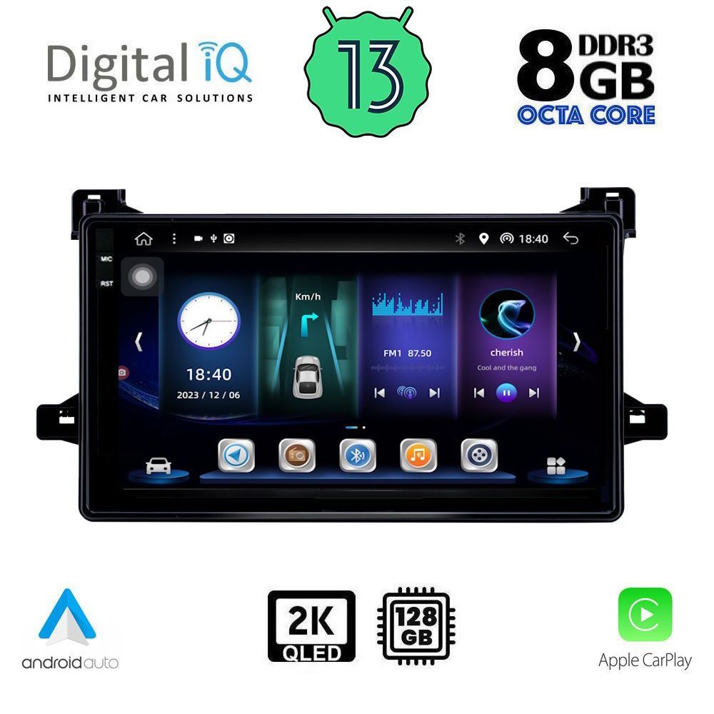 DIGITAL IQ BXF 8727_CPAA (9inc) MULTIMEDIA TABLET for TOYOTA PRIUS mod. 2016-2020