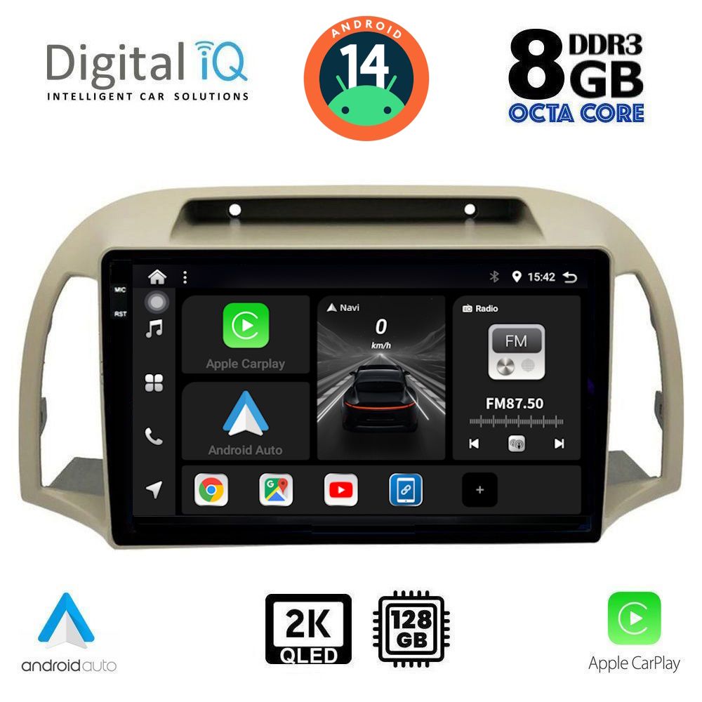 DIGITAL IQ BXF 8457_CPAA (9inc) MULTIMEDIA TABLET for NISSAN MICRA K12 mod. 2002-2010