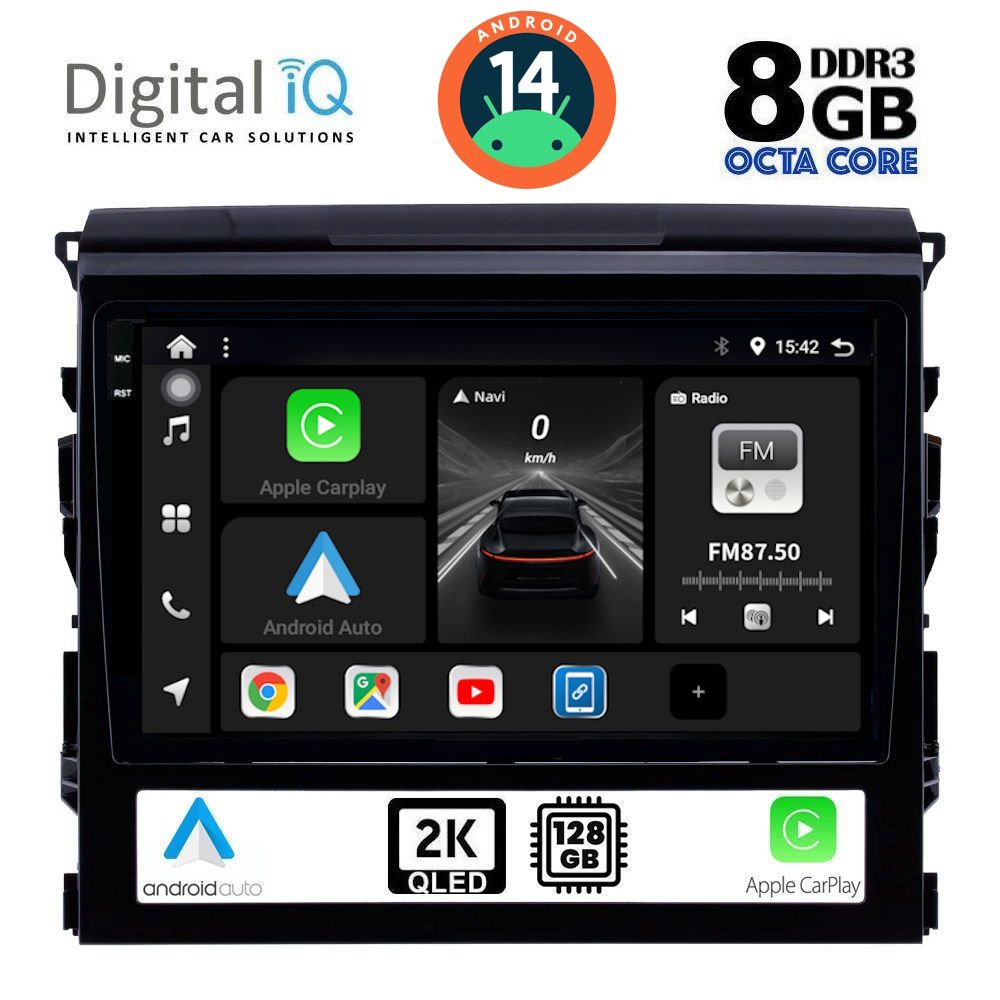 DIGITAL IQ BXF 8725_CPAA (9inc) MULTIMEDIA TABLET for TOYOTA LANDCRUISER mod. 2016-2019