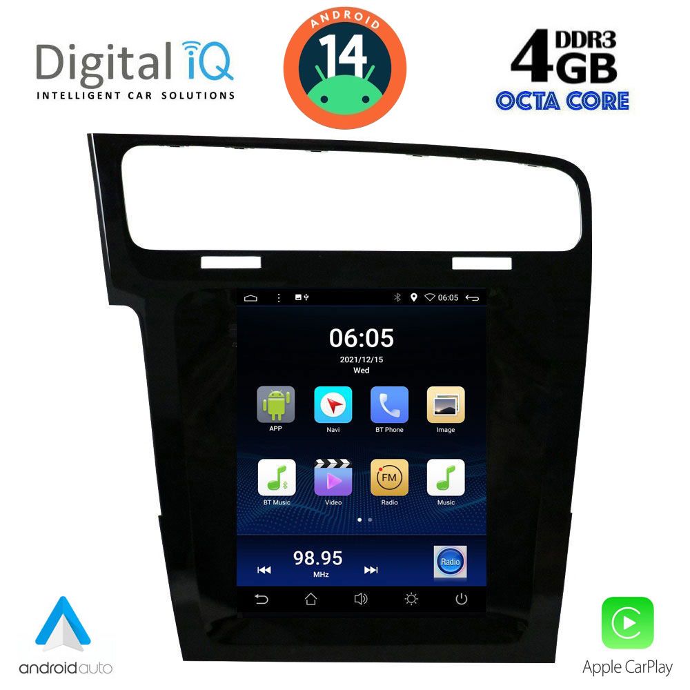 DIGITAL IQ BXF 6985_CPAA TESLA STYLE  for VW GOLF 7 mod. 2013>