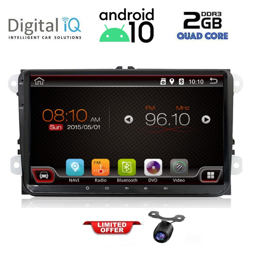 DIGITAL IQ AN 089_GPS (9'' DECK) MULTIMEDIA for VW-SEAT-SKODA mod. 2004-2014