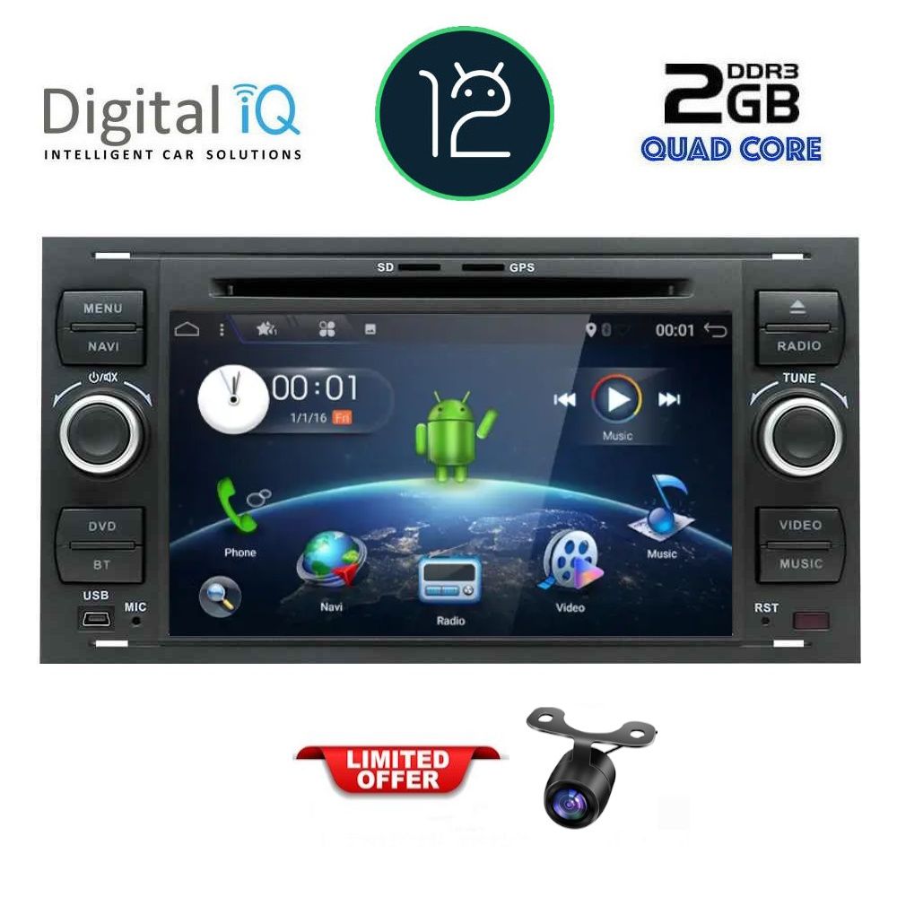 DIGITAL IQ AN 102B_GPS (7'' DVD) MULTIMEDIA SYSTEM for FORD mod. 2004-2008