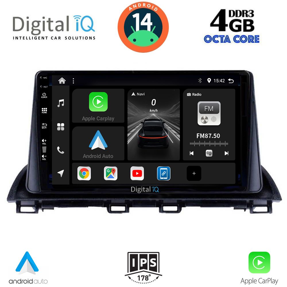 DIGITAL IQ BXF 6367_CPAA (9inc) MULTIMEDIA TABLET for MAZDA 3 mod. 2014>