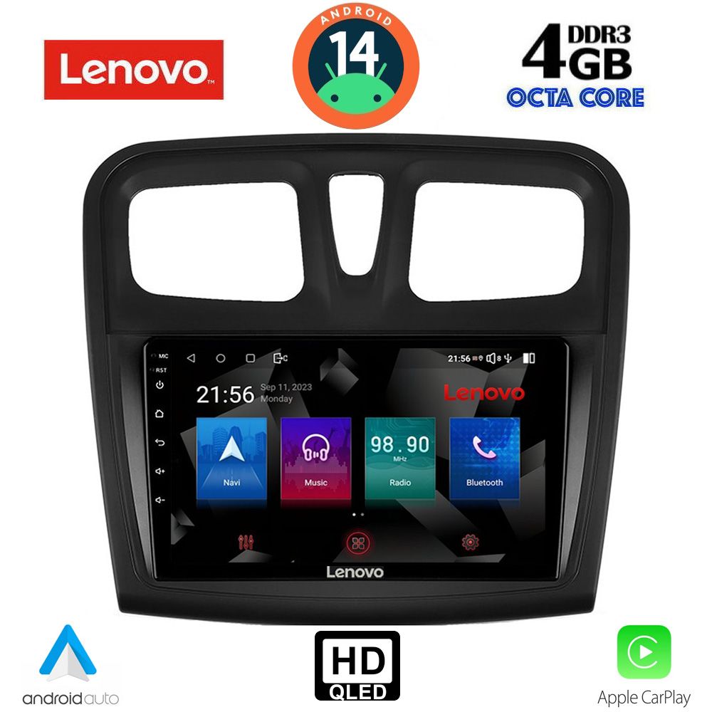 LENOVO SSX 9108SQ_CPA (9inc) MULTIMEDIA TABLET for DACIA LOGAN – SANDERO mod. 2012-2019