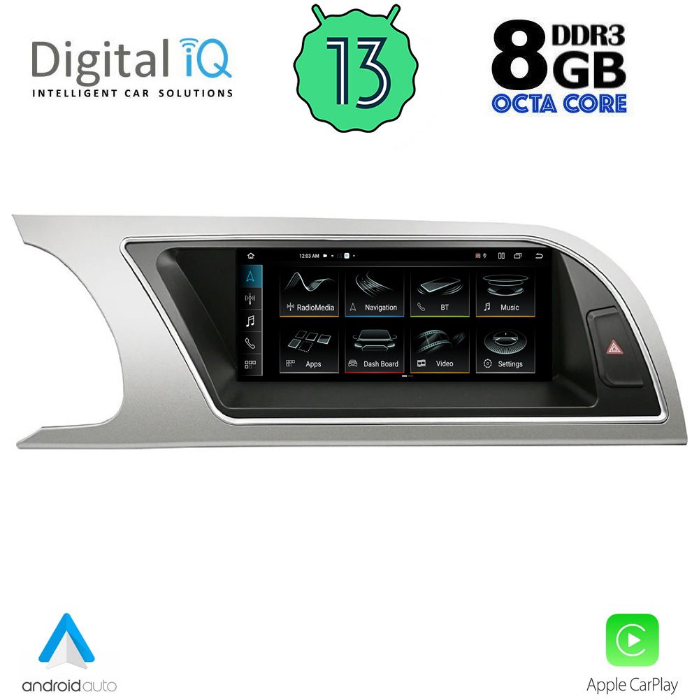 DIGITAL IQ TOP 18912_CPA (8.8inc) MULTIMEDIA SYSTEM for AUDI A5 mod. 2007-2012