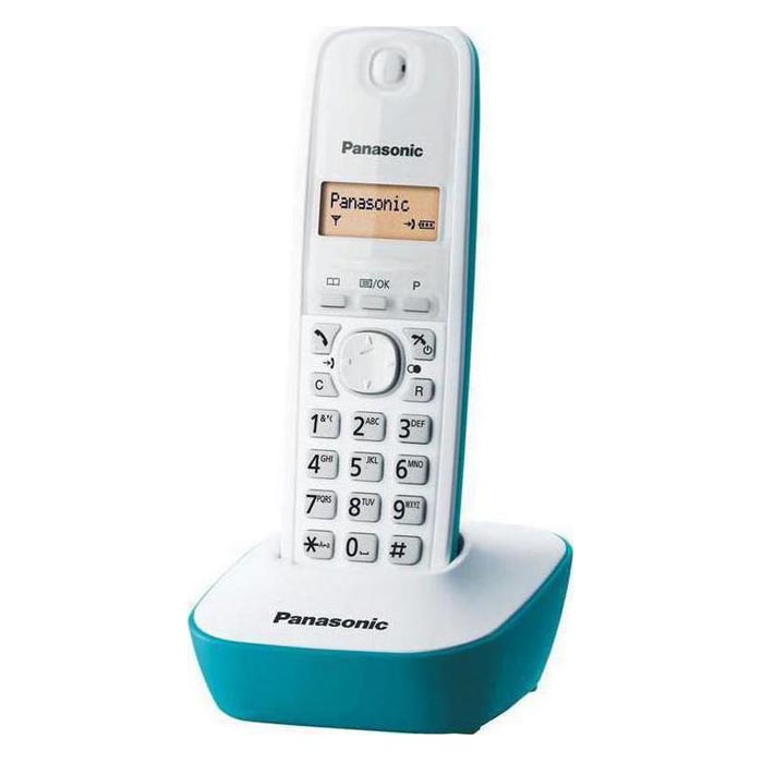 Ασύρματο Τηλέφωνο Panasonic KX-TG1611GRC White-Turquoise (KX-TG1611GRC) (PANKXTG1611GRC)