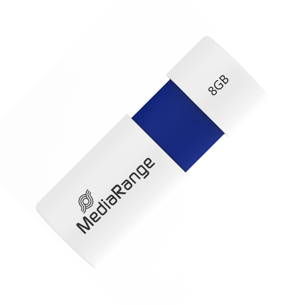 MediaRange USB 2.0 Flash Drive Color Edition 8GB (Blue) (MR971)