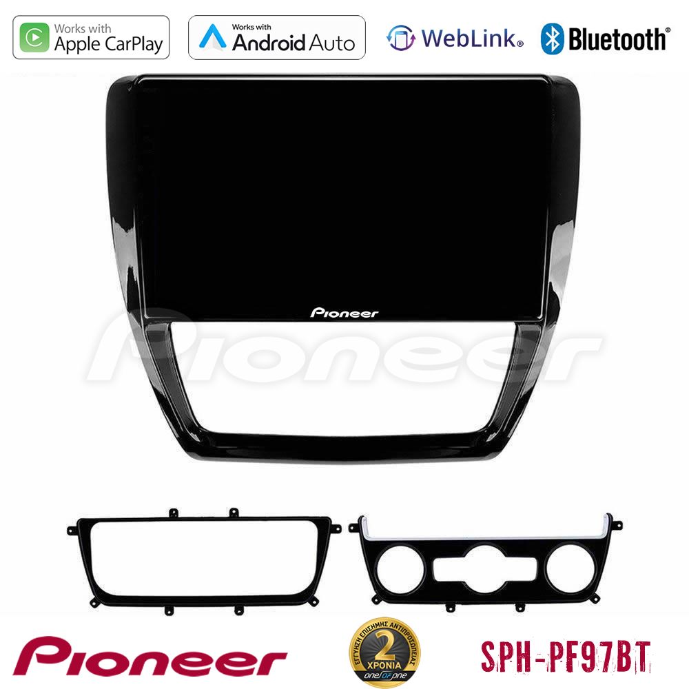 Pioneer sph-Pf97bt Series vw Jetta Multimedia Station 9 (Tablet Style) με Carplay &Amp; Android Auto u-sph-Vw0001