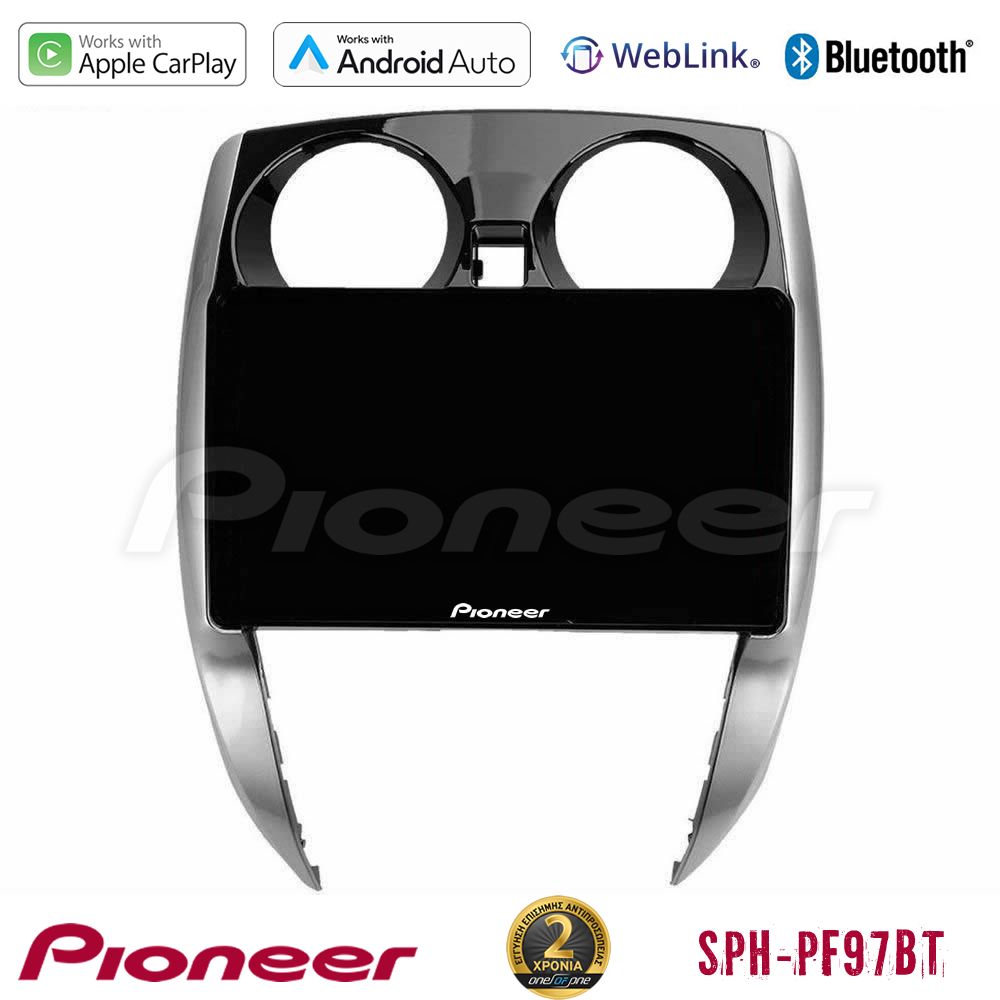 Pioneer sph-Pf97bt Series Nissan Note 2013-2018 Multimedia Station 9 (Tablet Style) με Carplay &Amp; Android Auto u-sph-Ns0481