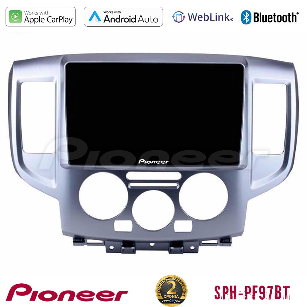 Pioneer sph-Pf97bt Series Nissan Nv200 Multimedia Station 9 (Tablet Style) με Carplay &Amp; Android Auto u-sph-Ns391