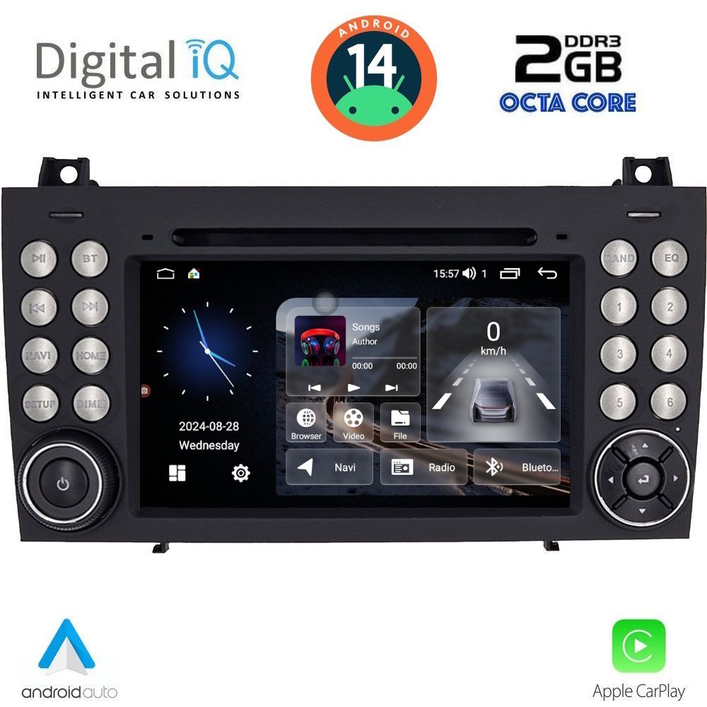 DIGITAL IQ MSF 396_CPA (7'' DECK) MULTIMEDIA SYSTEM for MERCEDES SLK (R171) mod. 2004-2010