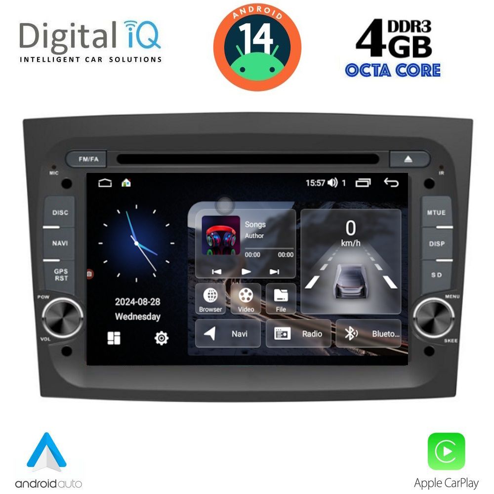 DIGITAL IQ MSG 438_CPA (7'' DECK) MULTIMEDIA SYSTEM for FIAT DOBLO mod. 2015>