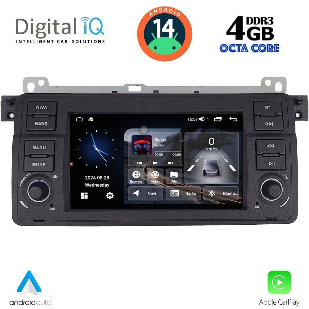 DIGITAL IQ MSG 452_CPA (7'' DECK) MULTIMEDIA SYSTEM for BMW E46 mod. 1998-2005