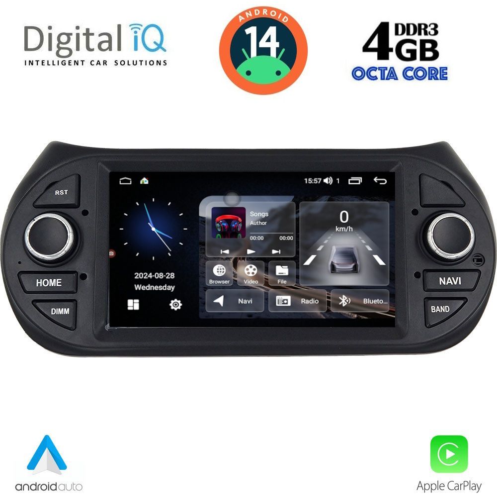 DIGITAL IQ MSG 492_CPA (7” DECK) MULTIMEDIA SYSTEM for CITROEN – FIAT – PEUGEOT mod. 2008-2018